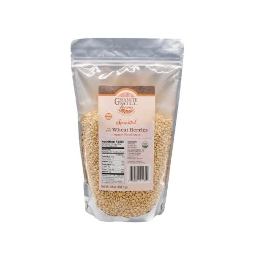 Granite Mill Farms Organic Sprouted Soft White Wheat Berries, 30 OZ