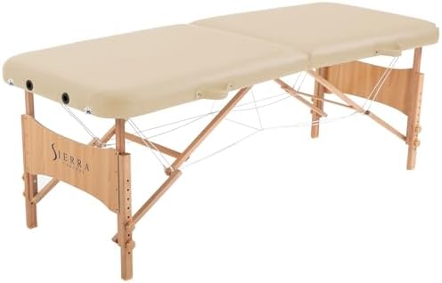 Sierra Comfort Basic Portable Massage Table, Black
