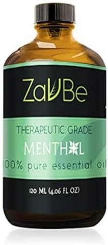ZAVBE Menthol Breathe Essential Oil Blend 120 ml - Pure, Essential Oil for Diffuser Undiluted, Natural, Therapeutic Grade