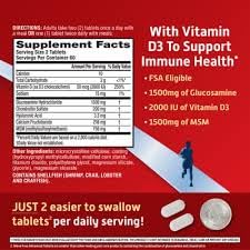 Leader Advanced Glucosamine Chondroitin Plus MSM, Dietary Supplement, Compare to Schiff Move Free Advanced + MSM Active Ingredient 90 Caplets