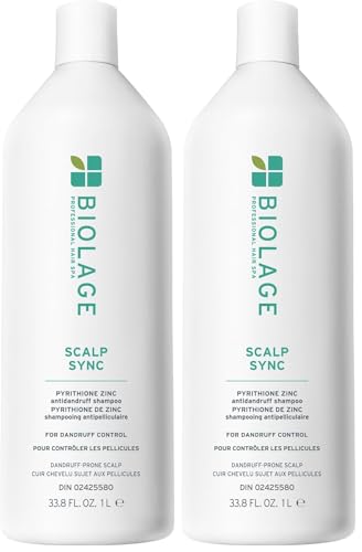 Biolage Scalp Sync Anti-Dandruff Shampoo – Controls Dandruff | Controls Itchy Scalp, Cleanses Hair, Moisturizing, Dandruff Relief, For Scalp and Hair Health, Vegan & Cruelty-Free