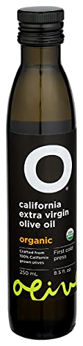 O Olive California Organic Extra Virgin Olive Oil Glass Bottle 8.5 Fl Oz