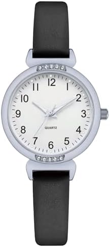 NUOVO Women's Silicone Sports Watch - Crystal Accented Leather Strap Analog Display