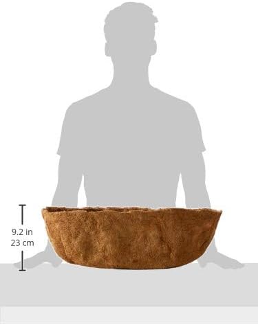 Bosmere F919 Pre-Formed Coco Liner with Soil Moist – 30-Inch Replacement Liner for Window Boxes & Hanging Baskets