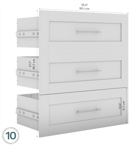 Bestar 3-Drawer Set for 36“ Storage Unit - Pur