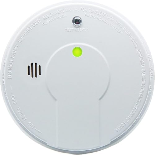Kidde Smoke Detector, Hardwired Smoke Alarm with 9-Volt Battery Backup, Test-Reset Button, Interconnect Capability, 1 Count (Pack of 1), White