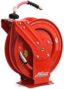 MILTON Industrial Hose Reel 2790-50D, Auto Retractable, Chemical Resistant, Prevent Cracking, Flexible in Extreme Conditions, 1/2” Hose ID