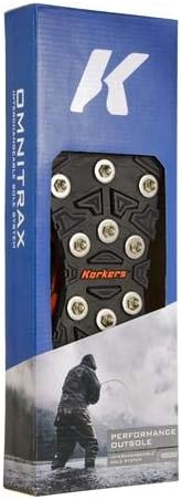 Korkers Unisex-Adult Omnitrax 3.0 Winter Sole - Triple Threat with Sharp Steel Spikes