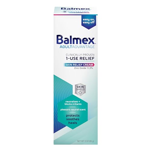 Balmex AdultAdvantage Skin Relief Cream, Adult Rash, and Bed Sores, 3 Oz