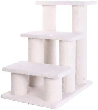Armarkat Pet Steps, 4-steps, B4001, Ivory, 17"(W)x25"(D)x25"(H), each platform 7" Deep