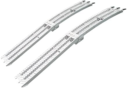 Single Folding XL Aluminum Truck, UTV/ATV, Motorcycle Loading Arch Ramp, 750lb Capacity