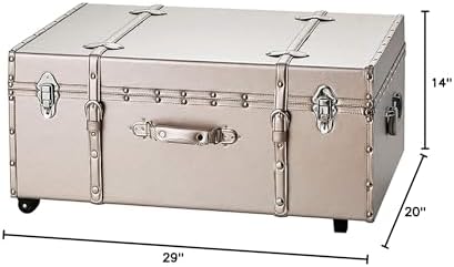 DormCo Texture® Brand Trunk - Glitter Gold 29"L x 20"W x 14"H