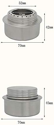 Acxico 1Pcs Portable Mini Aluminum Alloy Alcohol Stove for Outdoor Camping Picnic Hiking Tool