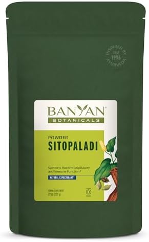 Banyan Botanicals Sitopaladi Powder – Organic Immune Support Supplement – Ayurvedic Formula for Healthy Lungs and Respiration* – 1/2lb. –