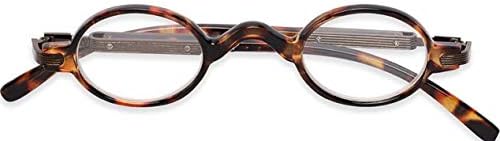 The Potter Unisex Reader, Metal Round Vintage Spring Hinge Reading Glasses for Men and Women + 1.50 (2 Tortoise)