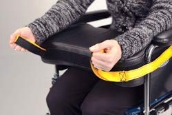 Secure Safety Solutions Easy Release Wheelchair Lap Cushion Support | Comfort Geri Tray for Seniors, Lap Buddy, Prevent Sliding and Falling Forward