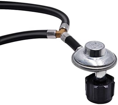 onlyfire 3 Feet Y-Splitter Low Pressure Propane Regulator Double Hoses | for Grill,Heater and Propane Appliances,QCC-1 Tank Connections