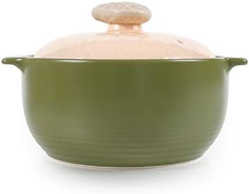 Neoflam Kiesel 2qt Non-Stick Ceramic Casserole Pot, Dutch Oven, Clay Pot, Stockpot For Stew, Soup, Steam, Scratch Resistant, Oven Safe, Heat Resistant, Plum