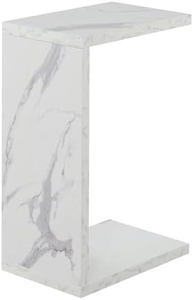 Convenience Concepts Northfield Admiral C Shaped End Table 18" - Contemporary Modern C Shaped Side Table