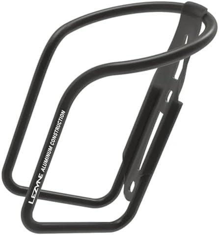 LEZYNE Power Cage Bike Water Bottle Holder | Hollow Tube Design, Secure Wrap-Around Retention, Large Easy-Access Opening & Welded Base Construction, Silver