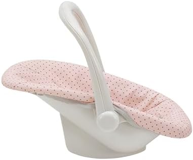 Olivia's Little World Doll Jogging-Style Stroller with Canopy, Storage Underneath, Pink and Cream and Gray | Canopy, Storage Underneath