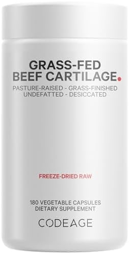 Codeage Grass Fed Beef Cartilage Supplement - Freeze Dried, Non-Defatted