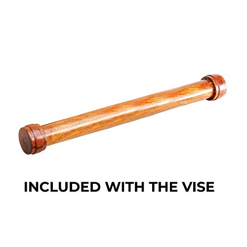 Groz Woodworking Front Vise, 7-1/8" Jaw Width, 8-1/4" Jaw Opening, Cast Iron Body and Handle Socket, Precision Rolled Threads with Twin Guides