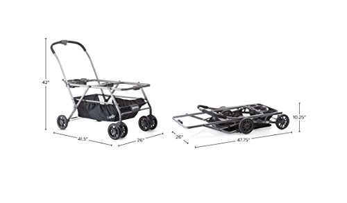 Joovy Twin Roo Car Seat Stroller, Holds 2 Car Seats, Stroller Frame