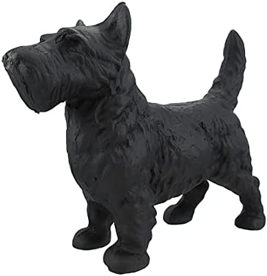 Things2Die4 Cast Iron Scottish Terrier Dog Statue Black Enamel Scottie
