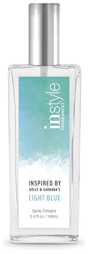 InStyle Fragrances, Inspired by D&G’s Ligh.t Blue, Women’s Eau de Toilette, Clean, Vegan, Paraben-Free, Phthalate-Free, Never Tested on Animals