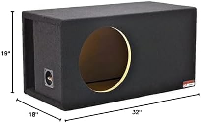 Atrend 15 Soundqubed Single Vented - SPL Tune Subwoofer Box Improves Audio Quality, Sound & Bass - Woofer Specific Enclosure Certified - Made in USA