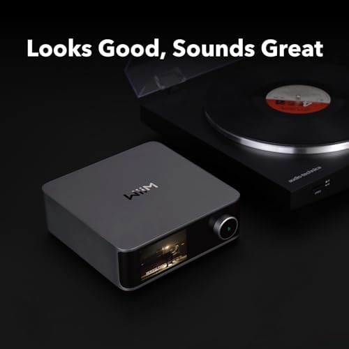 WiiM Ultra Hi-Res Music Streamer with Touchscreen & ESS DAC, Silver | Wi-Fi Streaming, RoomFit Correction, HDMI ARC, Phono Input & Multi-Room Audio