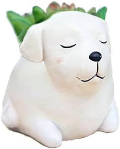 Labrador Dog Succulent Planter Pots for Office House Balcony Landscape Creative Decorative Flower Pots (Labrador Dog)