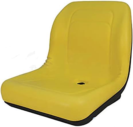Yellow Vinyl Seat Fits John Deere 4200 Replaces OEM Part Number LVA10029