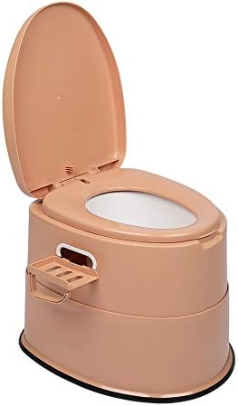 VINGLI Portable Toilet | Indoor Outdoor Commode w/Detachable Inner Bucket & Removable Paper Holder, Lightweight & Compact for Camping, Boat, Van