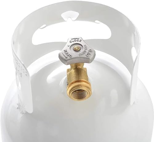 Flame King 10LB Steel Propane Tank Cylinder with Type 1 Overflow Protection Device Valve, Great for Camping, Fire Pits, Heaters, Grills, Overlanding