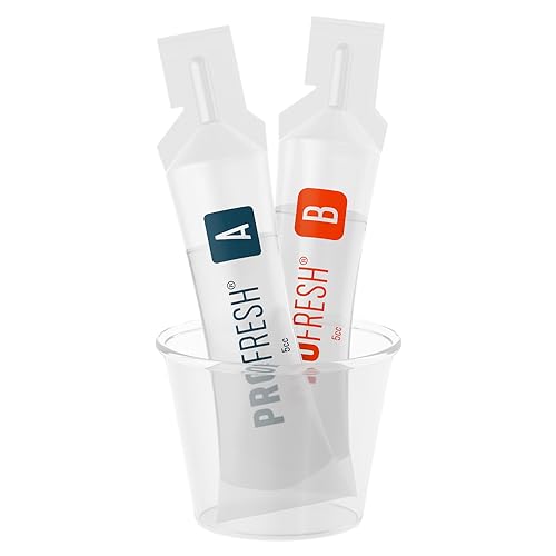 ProFresh Oral Rinse, 16.9 Ounce Bottle (Pack of 4), 2 Month Supply, Includes Prep Packs, Alcohol Free, Flavor Free, Fights Bad Breath