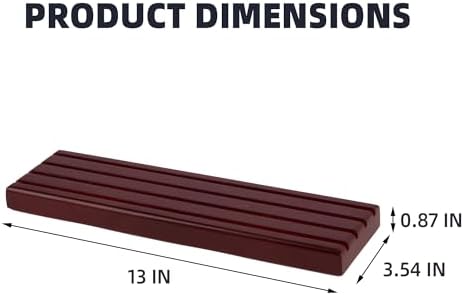 DisplayGifts Challenge Coin Display Stand 4 Row Wooden Holder Rack Case Holds 28 Coins Walnut Finish