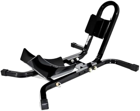 Universal Motorcycle Wheel Tire Chock Self-locking Bike Stand Cradle Chocks Compatible with Harley Davidson Yamaha Honda Kawasaki Suzuki Ducati BMW
