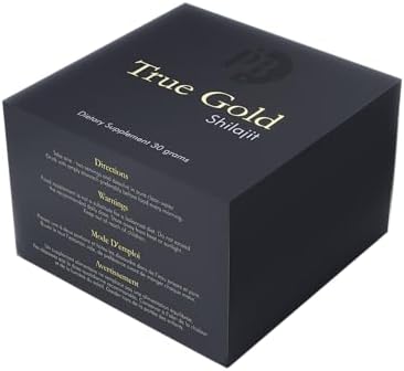 Purblack Pure Shilajit Resin, 85+ Trace Minerals, 60 Servings | Gold-Infused Himalayan Resin for Men&Women | Energy & Immunity Support, Made in USA