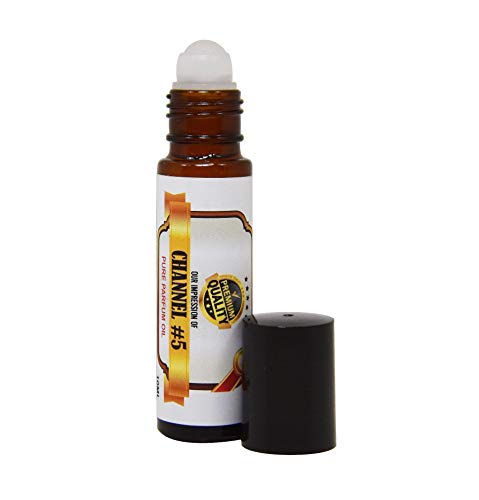 Perfume Studio Oil IMPRESSION of No, 5 for Women, 10ml Roll On Glass Bottle, 100% Pure Undiluted