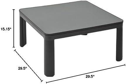 YAMAZEN Casual Kotatsu (75cm Square) Black ESK-751(B)