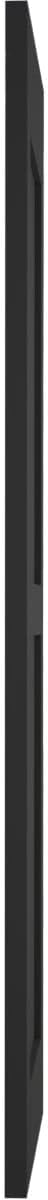 15"W x 72"H Americraft Two Equal Flat Panel Exterior Real Wood Shutters (Per Pair), Black