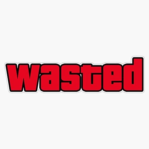 GTA Wasted Sticker Sticker Vinyl Bumper Sticker Decal Waterproof 5"