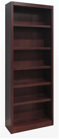 Concepts In Wood Midas Six Shelf Bookcase 84" H Cherry Finish