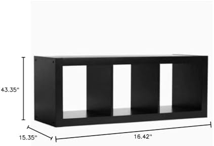 Better Homes and Gardens Versatile 3-Cube Organizer (Black)