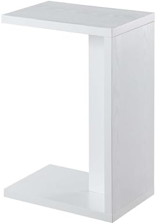 Convenience Concepts Northfield Admiral C Shaped End Table 18" - Contemporary Modern C Shaped Side Table