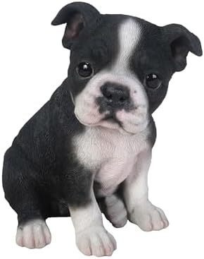 Hi-Line Gift Ltd Sitting Boston Terrier Puppy Statue