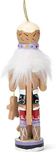 Kurt S. Adler Gingerbread Man Nutcracker Ornament 5 inch Wooden Christmas Decoration
