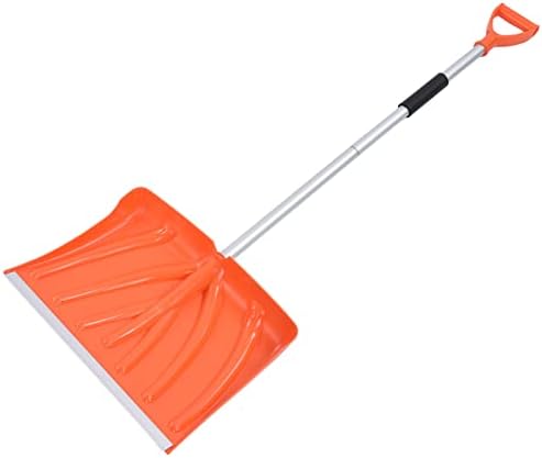 Snow Shovel for Car & Home – Large Capacity D-Handle Aluminum Shovel, Lightweight 1.1kg, Detachable for Trunk Storage, Pushes Snow, Ice